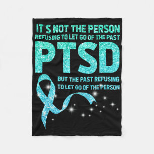 Ptsd Awareness Month Let Go Support Veterans Menta Fleece Blanket