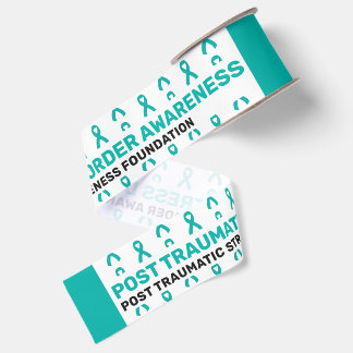 PTSD Awareness Pattern Ribbon Grosgrain Ribbon