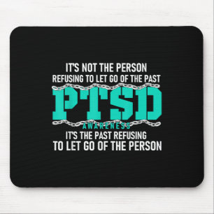 Ptsd Awareness Ptsd Awareness Teal Ribbon Mouse Pad