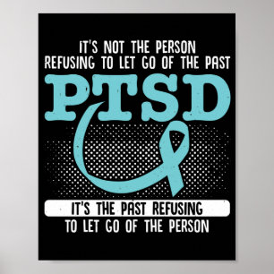 PTSD Awareness PTSD Teal Ribbon Poster