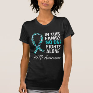 PTSD Awareness Teal Ribbon  T-Shirt