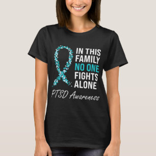 PTSD Awareness Teal Ribbon  T-Shirt