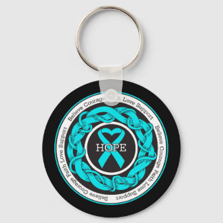 PTSD Hope Intertwined Ribbon Key Ring