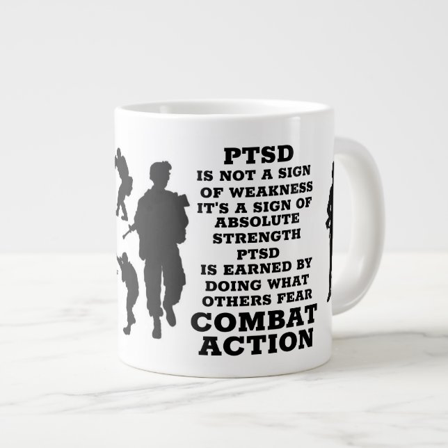 PTSD LARGE COFFEE MUG (Front Right)