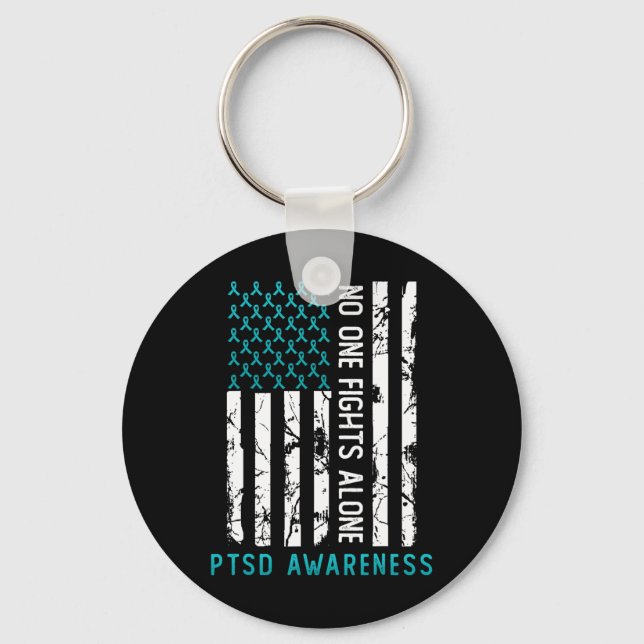 Ptsd Post Traumatic Stress Disorder Awareness Supp Key Ring (Front)