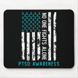 Ptsd Post Traumatic Stress Disorder Awareness Supp Mouse Pad