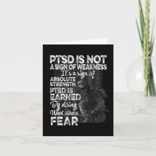 Ptsd Post-traumatic Stress Disorder Strength Aware Card