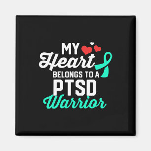 Ptsd Stress Warrior Survivor Support Awareness Rec Magnet