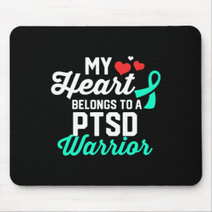 Ptsd Stress Warrior Survivor Support Awareness Rec Mouse Pad
