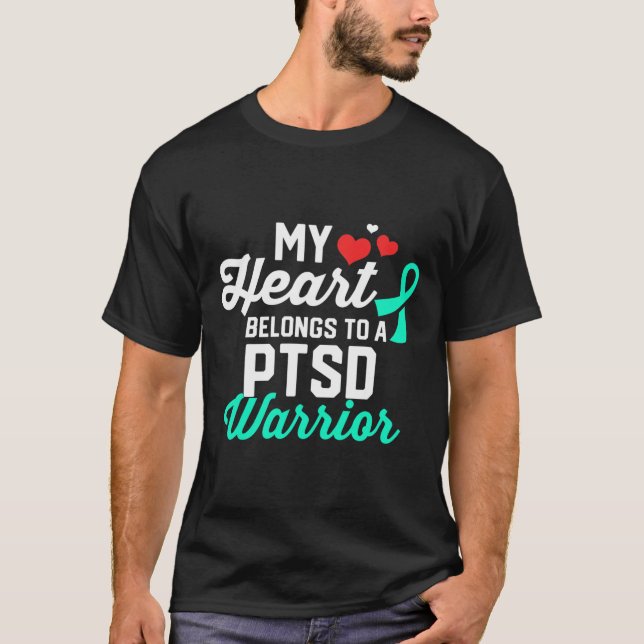 Ptsd Stress Warrior Survivor Support Awareness Rec T-Shirt (Front)