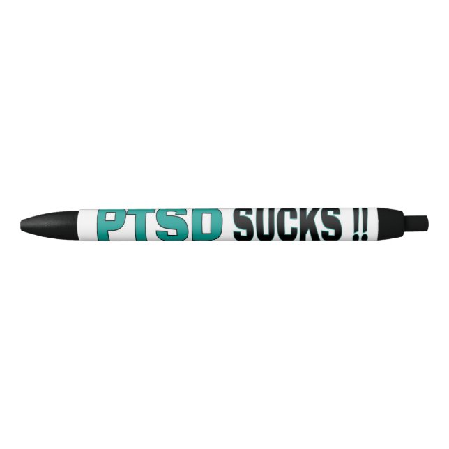 PTSD SUCKS BLACK INK PEN (Front)