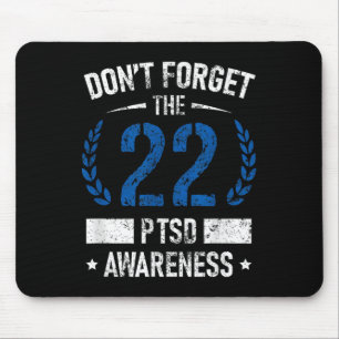 Ptsd Suicide Awareness American Veteran Soldier 22 Mouse Pad