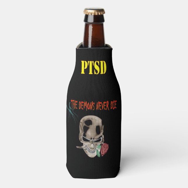 PTSD: THE DEMONS NEVER DIE BOTTLE COOLER (Bottle Front)