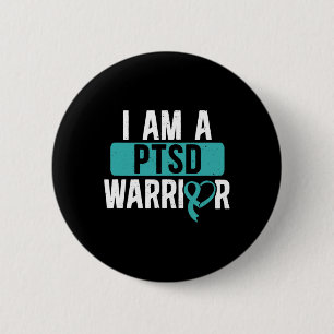 Ptsd Warrior Post Traumatic Stress Disorder Awaren 6 Cm Round Badge