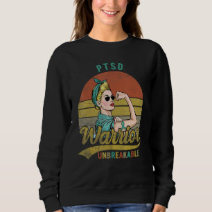 PTSD Warrior Unbreakable Awareness Vintage Sweatshirt