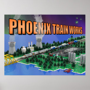 PTW Atomic Train and Powerplant Scene Poster