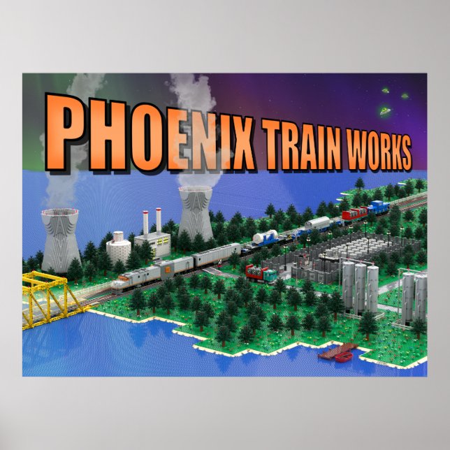 PTW Atomic Train and Powerplant Scene Poster (Front)