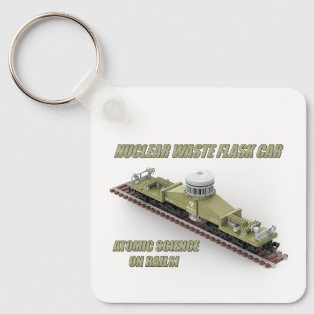 PTW Modern American Nuclear Flask Car Dual-Sided Key Ring (Front)