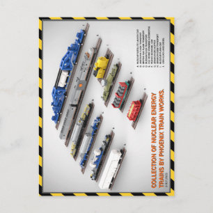 PTW Nuclear Energy Trains Postcard