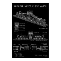 PTW Nuclear Waste Flask Wagon "Blueprint"