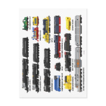 PTW Train Collection Postcard