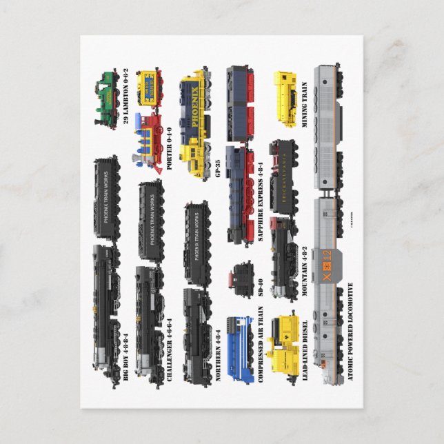 PTW Train Collection Postcard (Front)