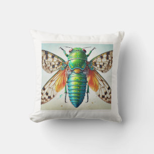 Ptycholoma Insect View 280824IREF221 - Watercolor Cushion