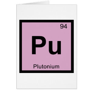 Pu - Plutonium Chemistry Periodic Table Symbol