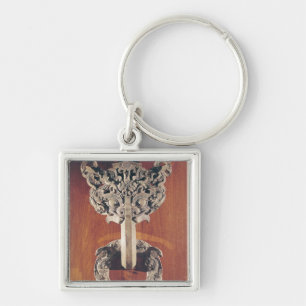 P'u shou' door knocker with a taotie design key ring