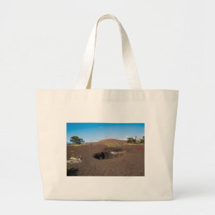 pu’u pua’i cinder cone along byron ledge trail large tote bag