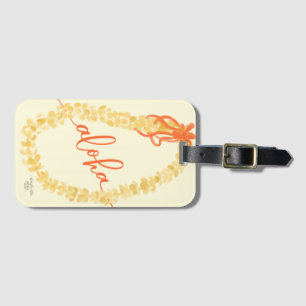 Puakenikeni Lei Aloha Hawaii Bag Tag