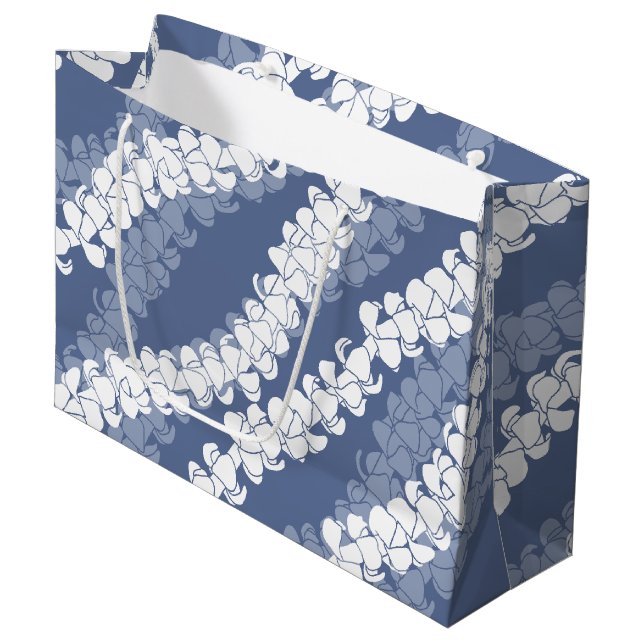 Puakenikeni lei large gift bag (Front Angled)