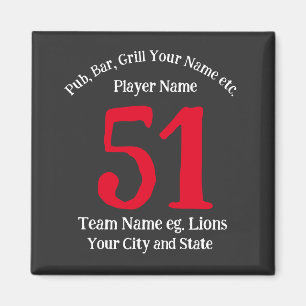 Pub Bar Grill Name Number Your Name Barbecue 2042 Magnet