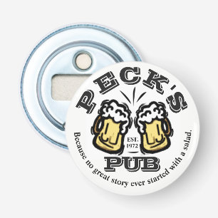 PUB bottle opener with beer glasses to customise!