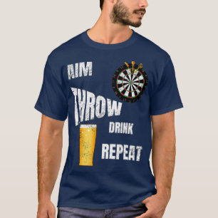 Pub Darts Player Larger Beer drinker T-Shirt
