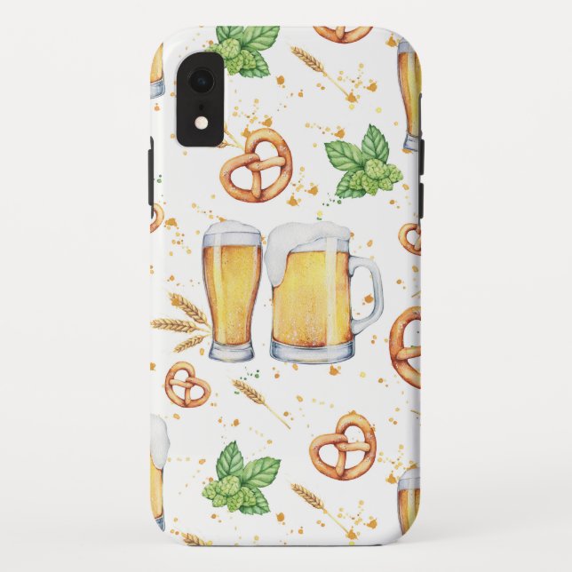 Pub Style Beer Pattern Case-Mate iPhone Case (Back)