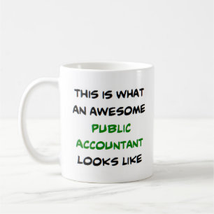 public accountant, awesome coffee mug
