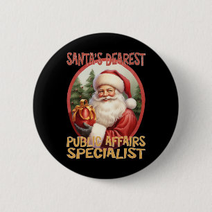 Public Affairs Specialist Christmas Holiday Love X 6 Cm Round Badge