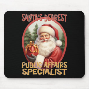 Public Affairs Specialist Christmas Holiday Love X Mouse Pad