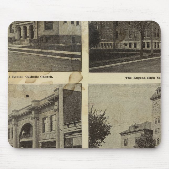 Public bldgs, Eugene, Oregon Mouse Pad (Front)