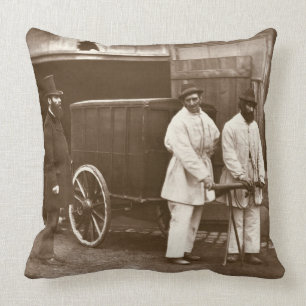 Public Disinfectors, from 'Street Life in London', Cushion