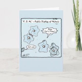 "Public Display of Mitosis" Valentine's Day Card