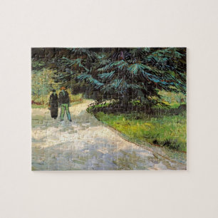 Public Garden with Couple by Vincent van Gogh Jigsaw Puzzle
