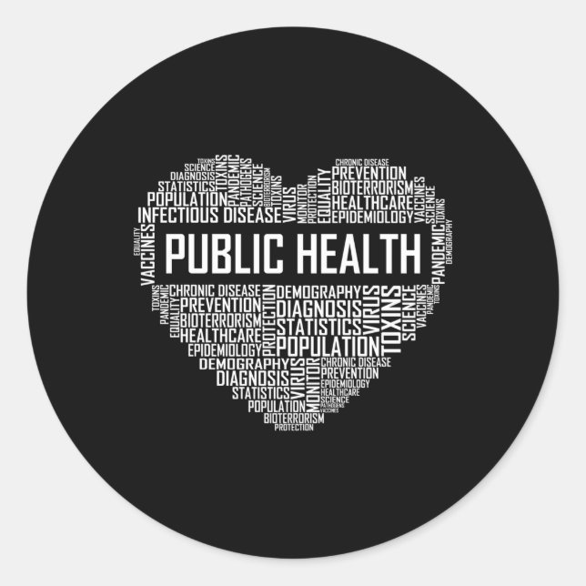 Public Health He Healthcare Worker Epidemiologist Classic Round Sticker (Front)