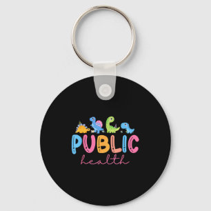 Public Health Nurse Dinosaurs Nursing Design For M Key Ring