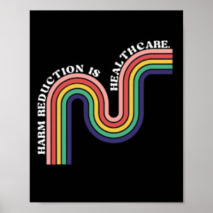 Public Health Nurse Harm Reduction Is Healthcare Poster