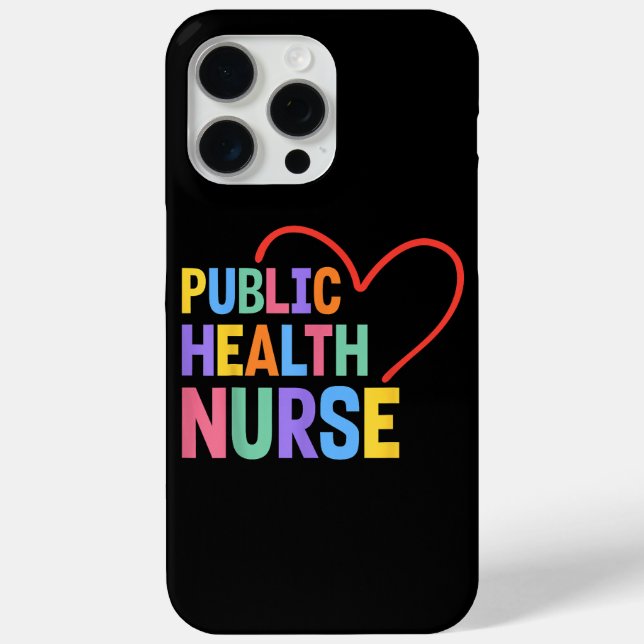 Public Health Nurse Heart Case-Mate iPhone Case (Back)