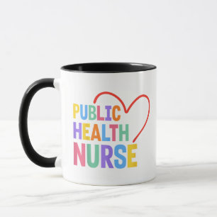 Public Health Nurse Heart Mug