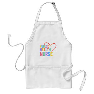 Public Health Nurse Heart Standard Apron