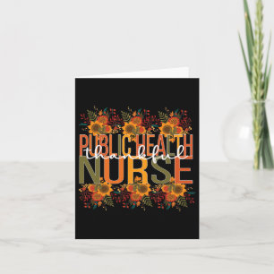 Public Health Nurse Thanksgiving Card